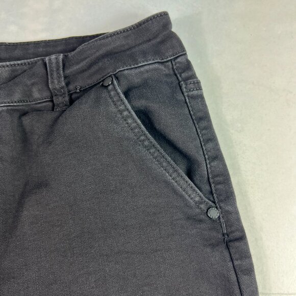 Oat New York Jeans Women's 32x29* High Rise Wide Leg Black Faded Denim Tag 30 - Picture 7 of 16